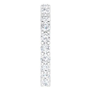 14K White 1 3/8 CTW Diamond Eternity Band Size 7 - BN & CO JEWELRY