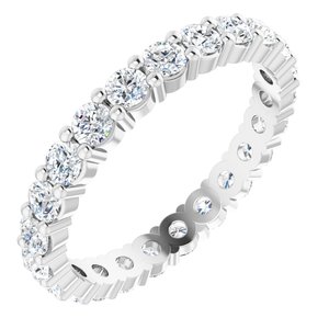 14K White 1 3/8 CTW Diamond Eternity Band Size 7 - BN & CO JEWELRY