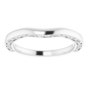 10K White Band for 4.8 mm Round Ring - BN & CO JEWELRY