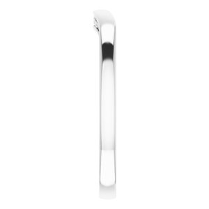 10K White Band for 4.8 mm Round Ring - BN & CO JEWELRY