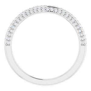 14K White 6.5 mm Round 1/6 CTW Diamond Band - BN & CO JEWELRY