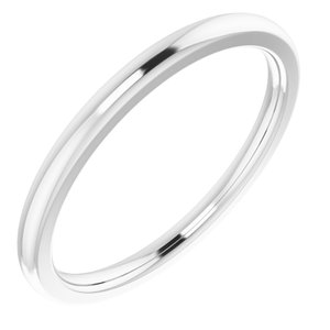 Sterling Silver Band for 4.1 mm Round Ring - BN & CO JEWELRY