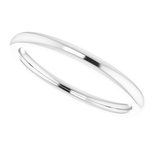 Sterling Silver Band for 4.1 mm Round Ring - BN & CO JEWELRY