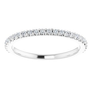 14K White 1/5 CTW Diamond Complete Matching Band - BN & CO JEWELRY