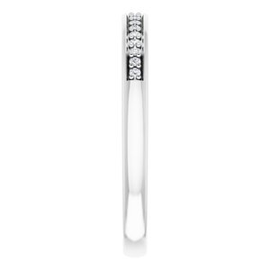 14K White 1/10 CTW Natural Diamond Anniversary Band - BN & CO JEWELRY