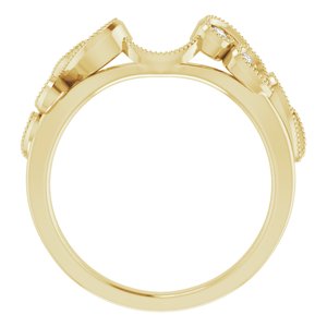 14K Yellow 1/8 CTW Natural Diamond Ring Guard - BN & CO JEWELRY