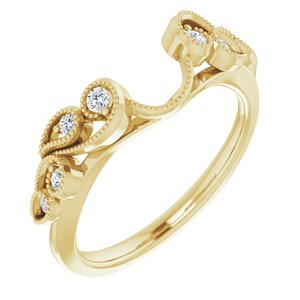 14K Yellow 1/8 CTW Natural Diamond Ring Guard - BN & CO JEWELRY