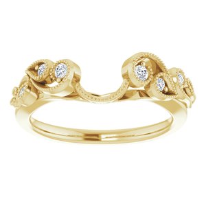 14K Yellow 1/8 CTW Natural Diamond Ring Guard - BN & CO JEWELRY
