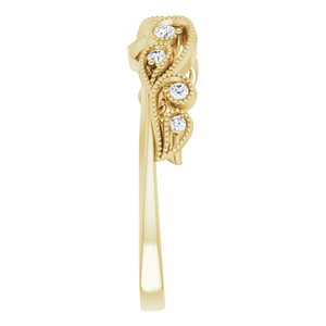 14K Yellow 1/8 CTW Natural Diamond Ring Guard - BN & CO JEWELRY