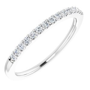 14K White 1/5 CTW Natural Diamond Anniversary Band - BN & CO JEWELRY