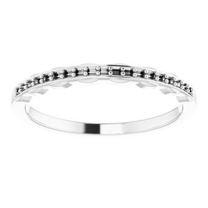 Platinum Band for 6 mm Round Ring - BN & CO JEWELRY