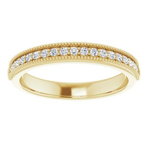 14K Yellow 1/5 CTW Lab-Grown Diamond Anniversary Band - BN & CO JEWELRY