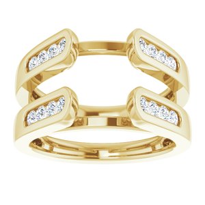 14K Yellow 1/4 CTW Natural Diamond Ring Guard - BN & CO JEWELRY