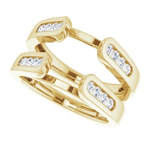 14K Yellow 1/4 CTW Natural Diamond Ring Guard - BN & CO JEWELRY
