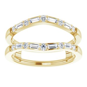 14K Yellow 1/2 CTW Natural Diamond Ring Guard - BN & CO JEWELRY