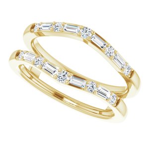 14K Yellow 1/2 CTW Natural Diamond Ring Guard - BN & CO JEWELRY