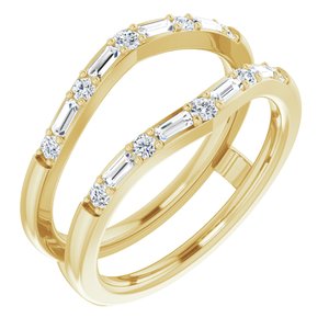 14K Yellow 1/2 CTW Natural Diamond Ring Guard - BN & CO JEWELRY
