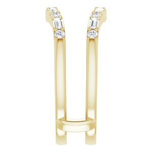 14K Yellow 1/2 CTW Natural Diamond Ring Guard - BN & CO JEWELRY
