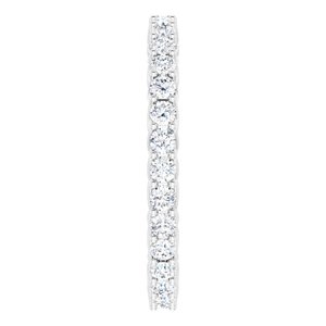 14K White 9/10 CTW Lab-Grown Diamond Eternity Band - BN & CO JEWELRY