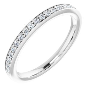 Platinum 1/5 CTW Diamond Complete Matching Band - BN & CO JEWELRY