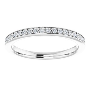 Platinum 1/5 CTW Diamond Complete Matching Band - BN & CO JEWELRY