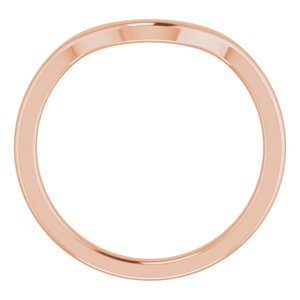 14K Rose Band for 8x5 mm Pear Ring - BN & CO JEWELRY