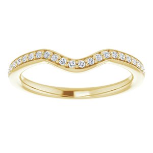 14K Yellow 1/6 CTW Diamond Band for 5.8 mm Round Ring - BN & CO JEWELRY