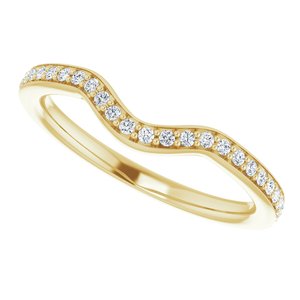 14K Yellow 1/6 CTW Diamond Band for 5.8 mm Round Ring - BN & CO JEWELRY