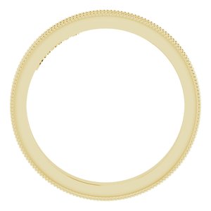 14K Yellow 2.5 mm Sculptural-Inspired Band Size 7 - BN & CO JEWELRY