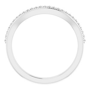 14K White 1/10 CTW Diamond Matching Band - BN & CO JEWELRY