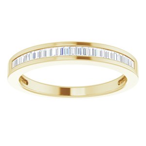 14K Yellow 1/4 CTW Natural Diamond Anniversary Band - BN & CO JEWELRY