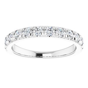 14K White 7/8 CTW Lab-Grown Diamond Anniversry Band - BN & CO JEWELRY