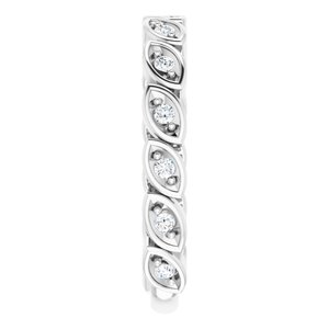 14K White 1/5 CTW Lab-Grown Diamond Anniversary Band - BN & CO JEWELRY