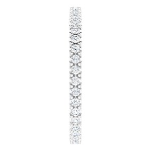Platinum 1/3 CTW Natural Diamond Eternity Band Size 6 - BN & CO JEWELRY