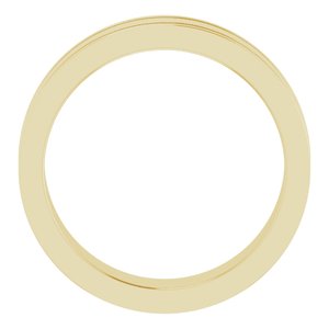 14K Yellow 5 mm Flat Edge Band with Milgrain Size 10 - BN & CO JEWELRY
