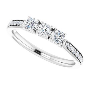 14K White 1/3 CTW Diamond Anniversary Band - BN & CO JEWELRY