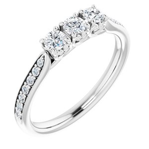 14K White 1/3 CTW Diamond Anniversary Band - BN & CO JEWELRY