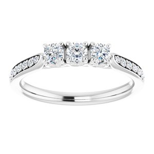 14K White 1/3 CTW Diamond Anniversary Band - BN & CO JEWELRY
