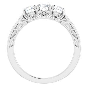 Platinum 3/4 CTW Natural Diamond Anniversary Band - BN & CO JEWELRY