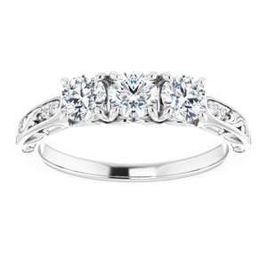 Platinum 3/4 CTW Natural Diamond Anniversary Band - BN & CO JEWELRY