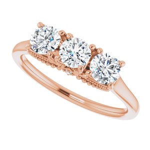 14K Rose 3/4 CTW Diamond Anniversary Band - BN & CO JEWELRY