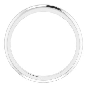 14K White Band for 5x3 mm Oval Ring - BN & CO JEWELRY
