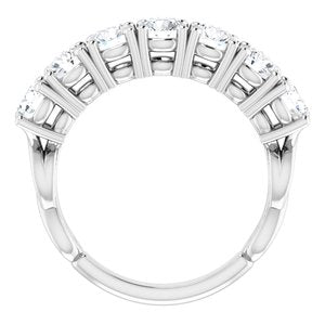 14K White 1 3/4 CTW Natural Diamond Anniversary Band - BN & CO JEWELRY