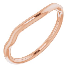 14K Rose Band for 8 mm Round Ring - BN & CO JEWELRY