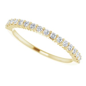 14K Yellow 1/4 CTW Lab-Grown Diamond Anniversary Band - BN & CO JEWELRY