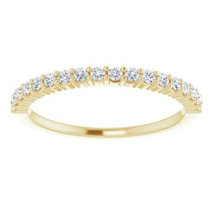 14K Yellow 1/4 CTW Lab-Grown Diamond Anniversary Band - BN & CO JEWELRY
