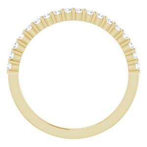 14K Yellow 1/4 CTW Lab-Grown Diamond Anniversary Band - BN & CO JEWELRY