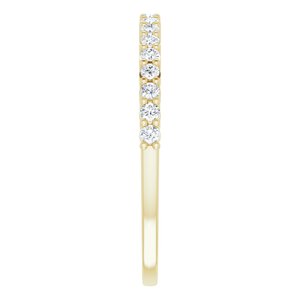 14K Yellow 1/4 CTW Lab-Grown Diamond Anniversary Band - BN & CO JEWELRY