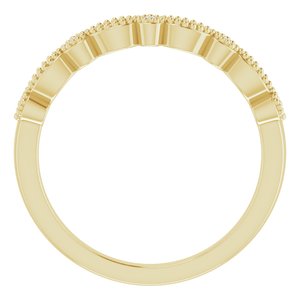 14K Yellow .08 CTW Diamond Matching Band - BN & CO JEWELRY