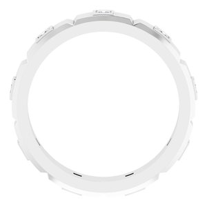 14K White 3/8 CTW Mens Natural Diamond Ring Size 10 - BN & CO JEWELRY